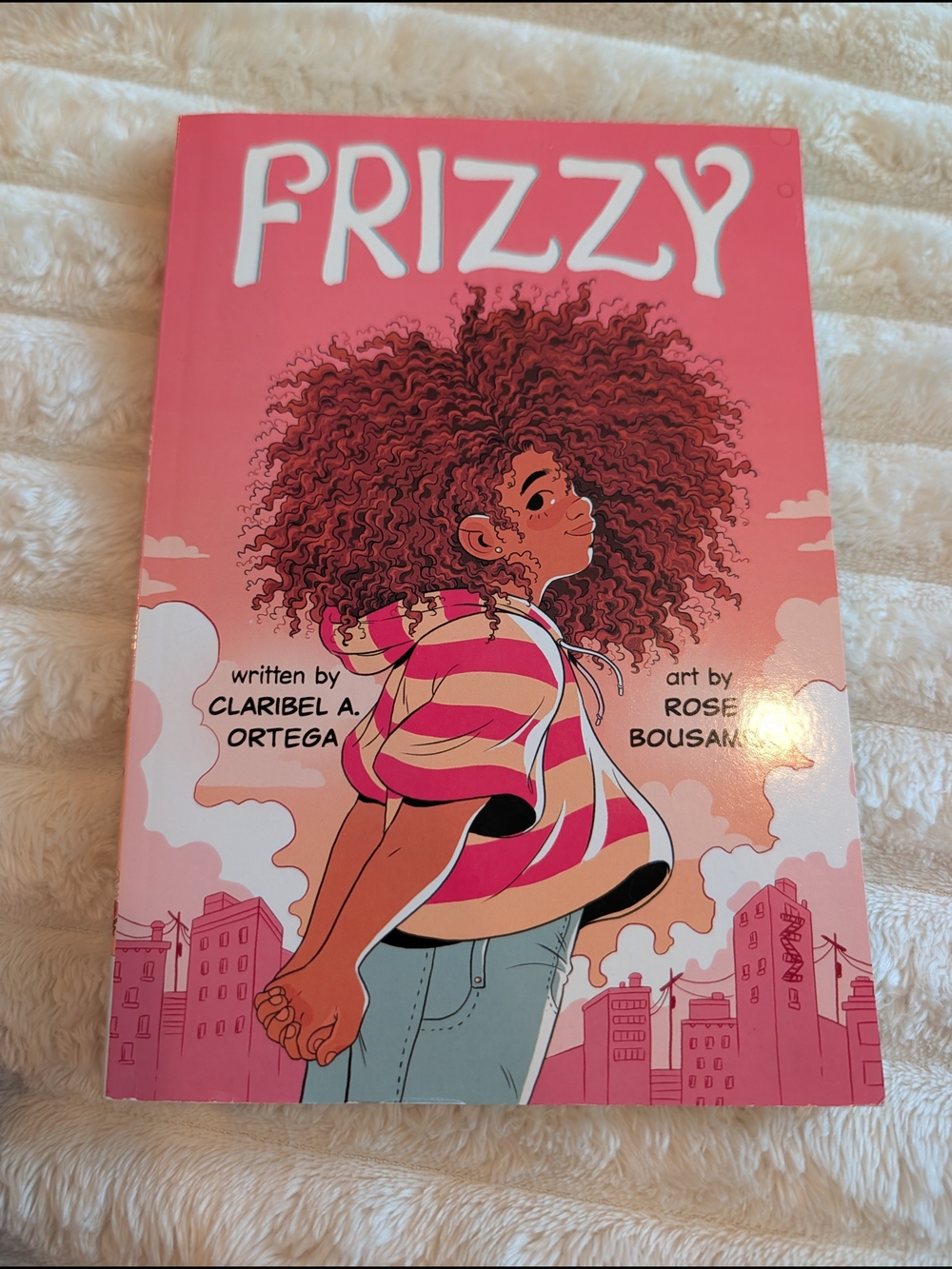 Frizzy by Claribel A. Ortega is a middle-grade graphic novel